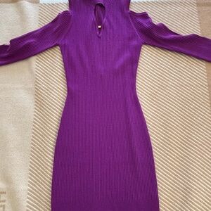 Purple Knit Dress